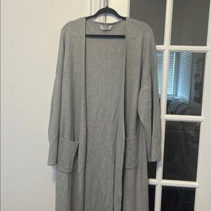 BRUNETTE THE LABEL Grey Matilda Long Cardigan